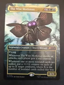 The Wise Mothman Secret Lair Drop: Fallout MTG Foil Near Mint - Image 1