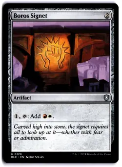 Boros Signet NM BLC Commander: Bloomburrow MTG - Image 1