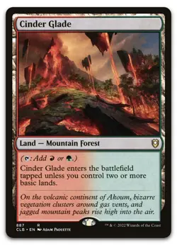 Cinder Glade #887 (NM) Baldur's Gate CLB Magic MTG - Image 1