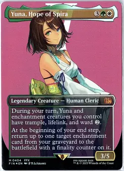 Yuna, Hope of Spira (Borderless) M FOIL FINAL FANTASY 404 NM - Image 1