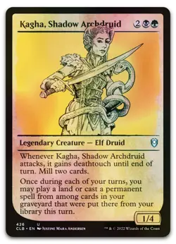 Kagha, Shadow Archdruid (Showcase) #426 (Foil) (LP) Baldur's Gate CLB Magic MTG - Image 1
