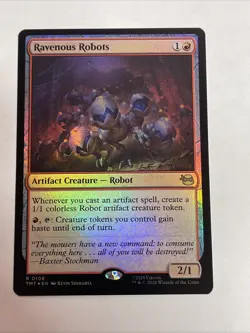 Ravenous Robots Teenage Mutant Ninja Turtles Foil #106 Rare - Image 1