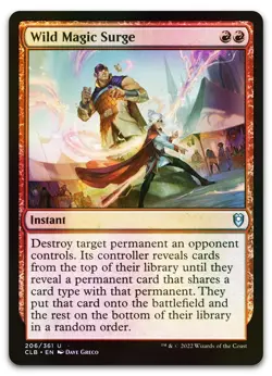 Wild Magic Surge #206 (Foil) (NM) Baldur's Gate CLB Magic MTG - Image 1