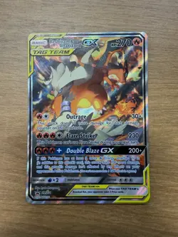 Reshiram & Charizard GX SM201 Promo SM Black Star Promo Pokemon LP FAST SHIPPING - Image 1