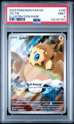 2023 POKEMON PAR EN-PARADOX RIFT ILLUSTRATION RARE #196 JOLTIK PSA 9 - Image 1