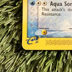 Vaporeon 25/100 - Pokemon TCG EX Sandstorm Ereader Rare Non Holo Vintage MP - Image 3