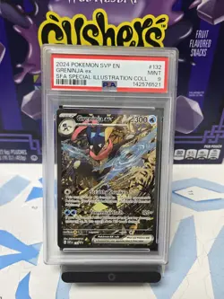 2024 POKEMON SVP EN-SV BLACK STAR PROMO #132 GRENINJA EX PSA 9 - Image 1