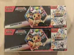 Pokemon Prismatic Evolutions Sams Club Exclusive Surprise Box Booster Bundle x2 - Image 1