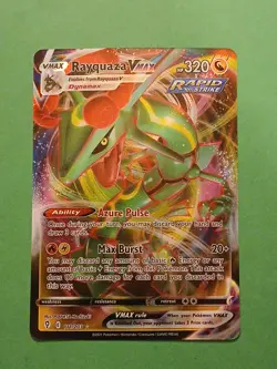 Pokemon Sword & Shield Evolving Skies Rayquaza vmax 111/203 Ultra Rare - Image 1