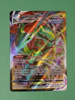 Pokemon Sword & Shield Evolving Skies Rayquaza vmax 111/203 Ultra Rare - Image 2