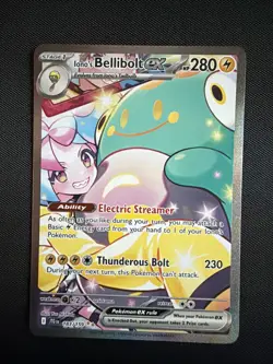Pokemon TCG Iono's Bellibolt EX Journey Together Ultra Rare Holo 183/159 Mint - Image 2