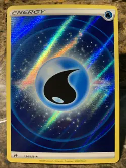 Pokemon TCG Crown Zenith Water Energy (Texture Full Art) 154/159 UR - Image 1