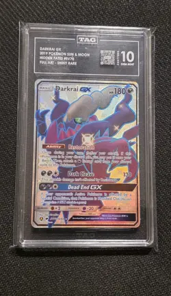 Pokemon Darkrai GX Hidden Fates Shiny Vault Shiny Rare SV70/SV94 PSA TAG 10 - Image 1