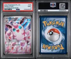 2025 Pokemon Phantasmal Flames #105 Wigglytuff IR PSA 9 - Image 3