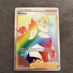 Pokemon Sword & Shield Chilling Reign Melony 218/198 Secret Rainbow Rare NM - Image 1