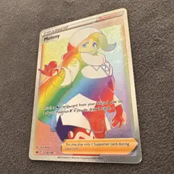 Pokemon Sword & Shield Chilling Reign Melony 218/198 Secret Rainbow Rare NM - Image 3