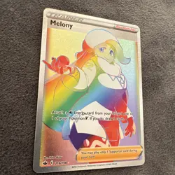Pokemon Sword & Shield Chilling Reign Melony 218/198 Secret Rainbow Rare NM - Image 4