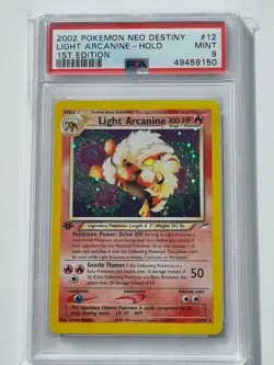 Pokemon Light Arcanine 12/105 Holo - 1st Edition - Psa 9 - Image 1