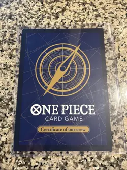 One Piece TCG Monkey.D.Luffy Certificate if our Crew Oversized Jumbo Card - Image 2