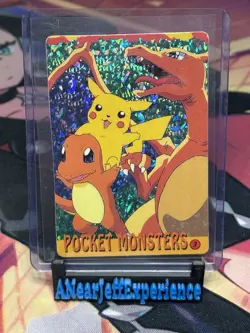 Pokemon Card - Charizard, Pikachu & Charmander #3 - Vending Machine - Holo - Image 1