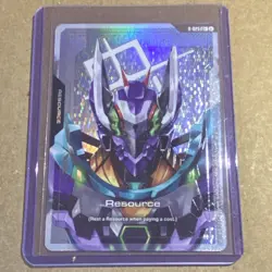 Bandai Gundam War TCG Resource Card R-025 Holo Near Mint Never Used In Play - Image 1
