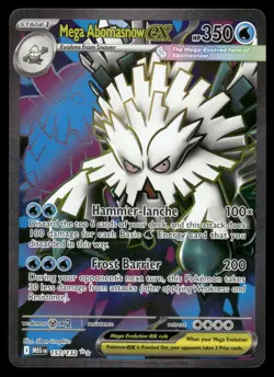 Pokemon Cards Mega Abomasnow ex 157/132 Mega Evolution Ultra Rare NM - Image 1
