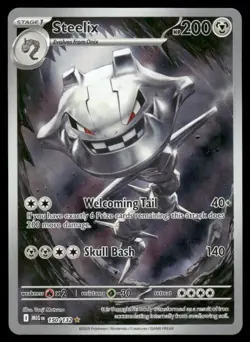 Pokemon Cards Steelix 150/132 Mega Evolution Illustration Rare NM *2 - Image 1