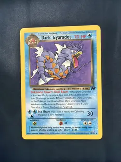 Dark Gyarados 25/82 Team Rocket Rare Pokemon Card In Mint Condition - Image 1