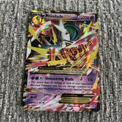 POKEMON MEGA GALLADE EX ULTRA RARE HOLO 35/108 220HP PSYCHIC CARD - Image 1