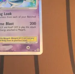 Mesprit LV.X Legends Awakened 143/146 Ultra Rare Holo LP Pokemon Card - Image 5