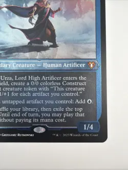 Urza, Lord High Artificer Foil Etched, Commander Masters, Magic the Gathering - Image 4