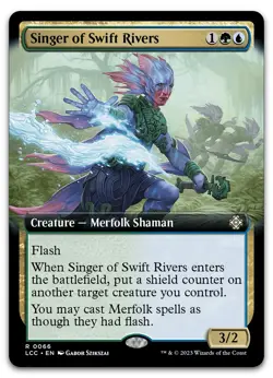 Singer of Swift Rivers (Extended Art) #66 NM Lost Caverns of Ixalan Magic MTG - Image 1