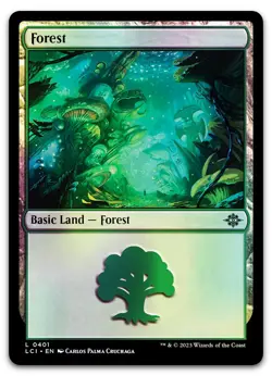 Forest (0401) #401 (Foil) (NM) Lost Caverns of Ixalan LCI Magic MTG - Image 1