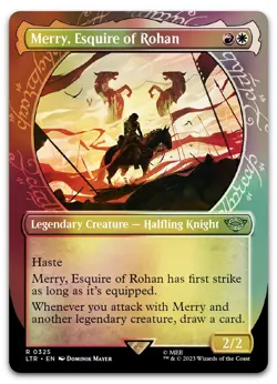 Merry, Esquire of Rohan (Showcase) #325 (Foil) NM Lord of the Rings Magic MTG - Image 1