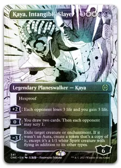 Kaya, Intangible Slayer (Borderless) #341 (Foil) NM Phyrexia All Will Be One - Image 1