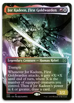 Jor Kadeen, First Goldwarden (Borderless) (Foil) NM Phyrexia All Will Be One - Image 1