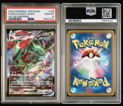 2022 Pokemon JPN.SWSH FA/Rayquaza Vmax Vstar Universe #108 PSA 10 GEM 💎 - Image 3