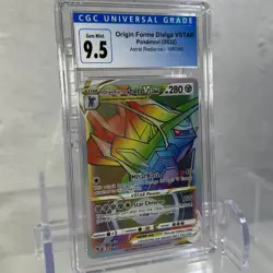 Pokemon Dialga Origin Forme VSTAR Astral Radiance #198 /189 CGC 9.5 2022 Rainbow - Image 3