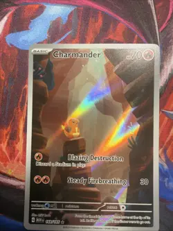 Charmander Illustration Rare 168/165 Near Mint Pokemon 151 - Image 1