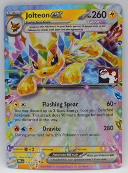2025 Pokemon Play! Prize Pack Series 7 #30 - JOLTEON EX - Image 1