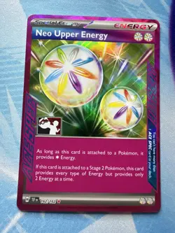 Neo Upper Energy Prize Pack Series 6 Stamped Play Pokemon TCG Ace Spec - Image 1