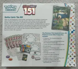 151 Pokemon Center ETB Elite Trainer Box Factory Sealed With Acrylic Case! 820650854668 - Image 3