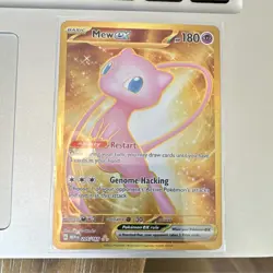 Pokemon Mew ex Full Art Double Rare Holo 205/165 Scarlet & Violet 151 EX 180 HP - Image 1