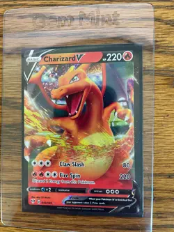 Pokemon TCG Charizard V Darkness Ablaze 019/189 Holo Ultra Rare - Image 2