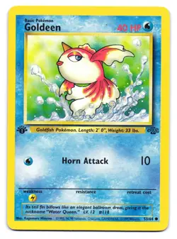 Goldeen 53/64 Common Jungle Pokemon 1st Edition LP - Image 1