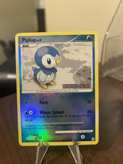Pokemon TCG Piplup Diamond & Pearl Reverse Holo 93/130 Burger King Promo - Image 1