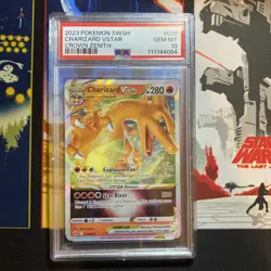 2023 Pokemon Sword & Shield Crown Zenith 019 Charizard VSTAR PSA 10 New Cert - Image 1