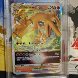 2023 Pokemon Sword & Shield Crown Zenith 019 Charizard VSTAR PSA 10 New Cert - Image 3