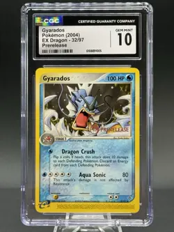 2003 POKEMON EX DRAGON PRERELEASE #32 GYARADOS CGC 10 - Image 1