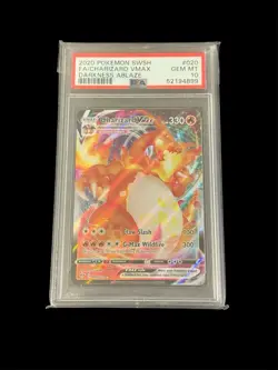 2020 Pokemon SWSH Darkness Ablaze #020 FA Charizard VMAX PSA 10 GEM MINT - Image 1
